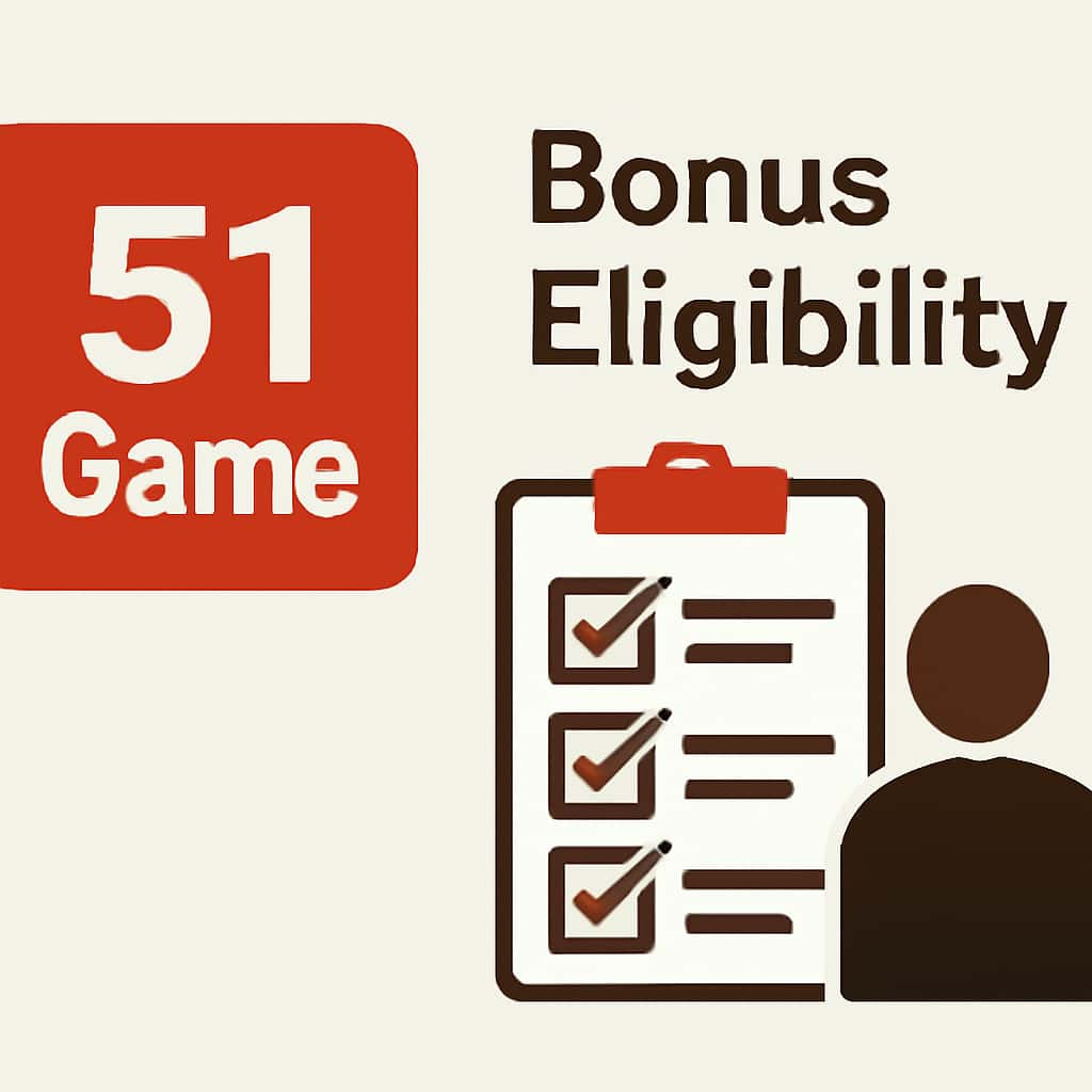 An educational diagram on 51 Game Bonus Eligibility.