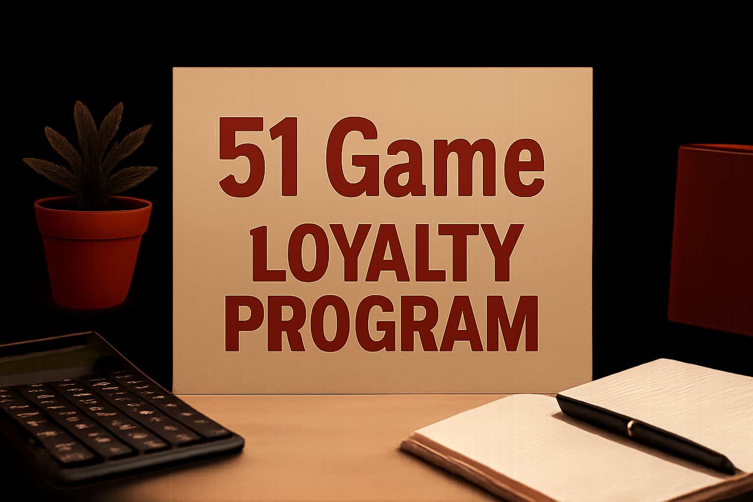 A visual representation of the 51 Game Loyalty Program with modern design elements.