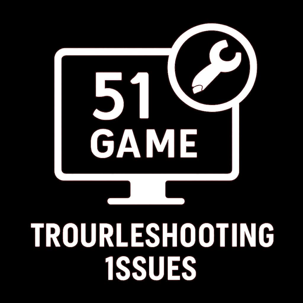 A badge icon symbolizing troubleshooting aid for 51 Game.