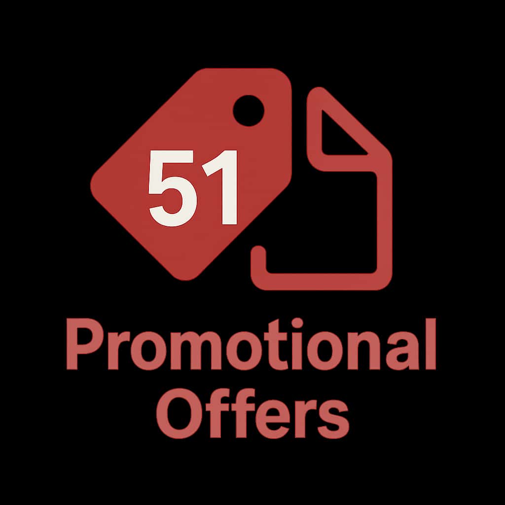 An icon depicting the concept of promotional offers for 51 Game.