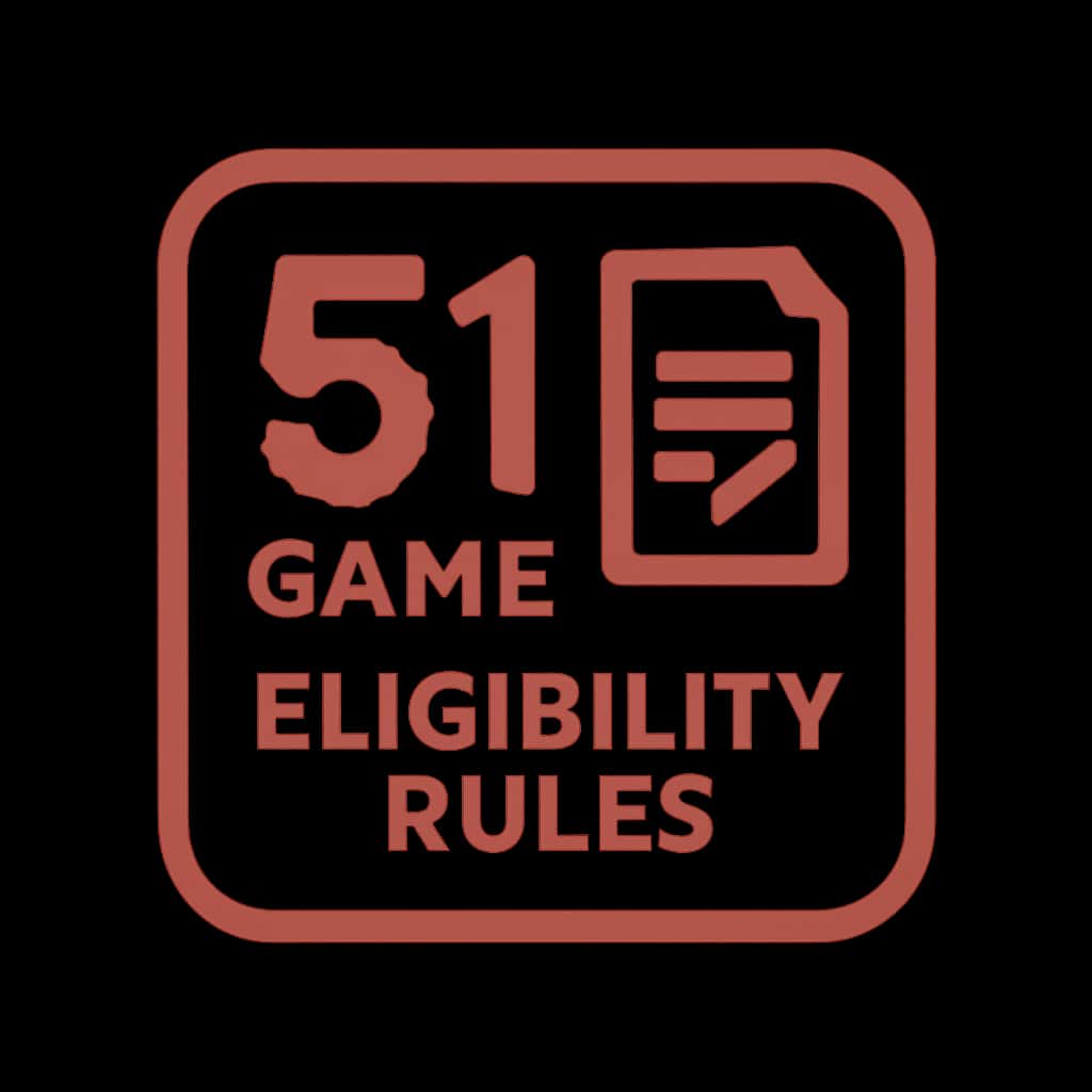 An icon symbolizing the eligibility guidelines for 51 Game.