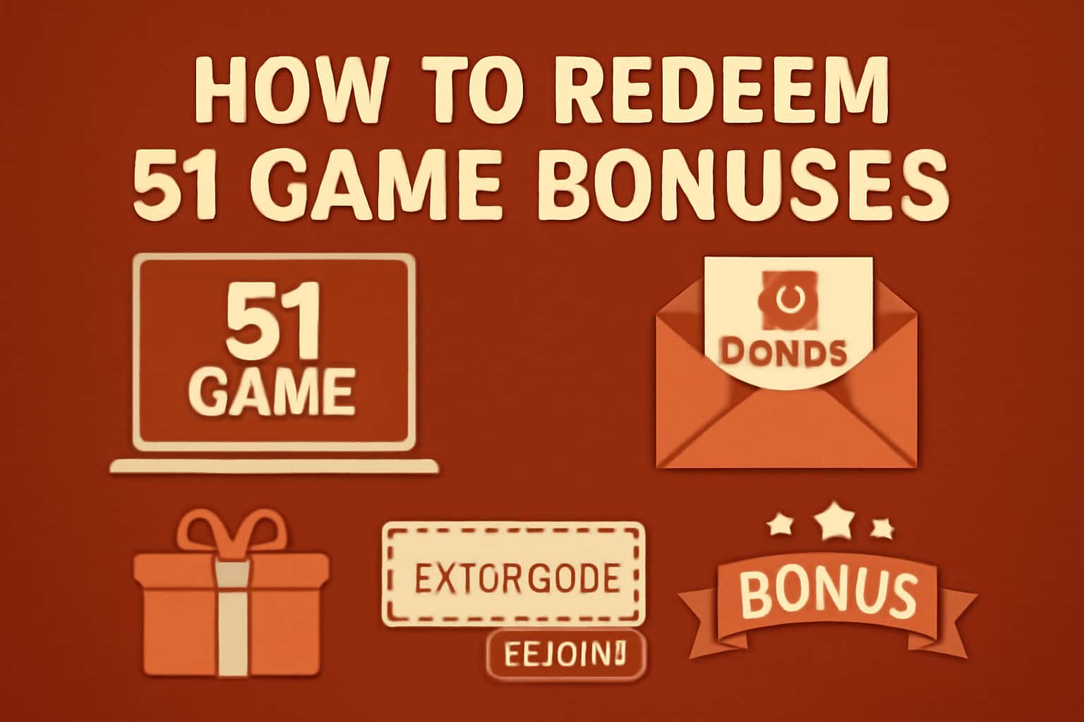 An informative graphic illustrating the process of redeeming bonuses in 51 Game.