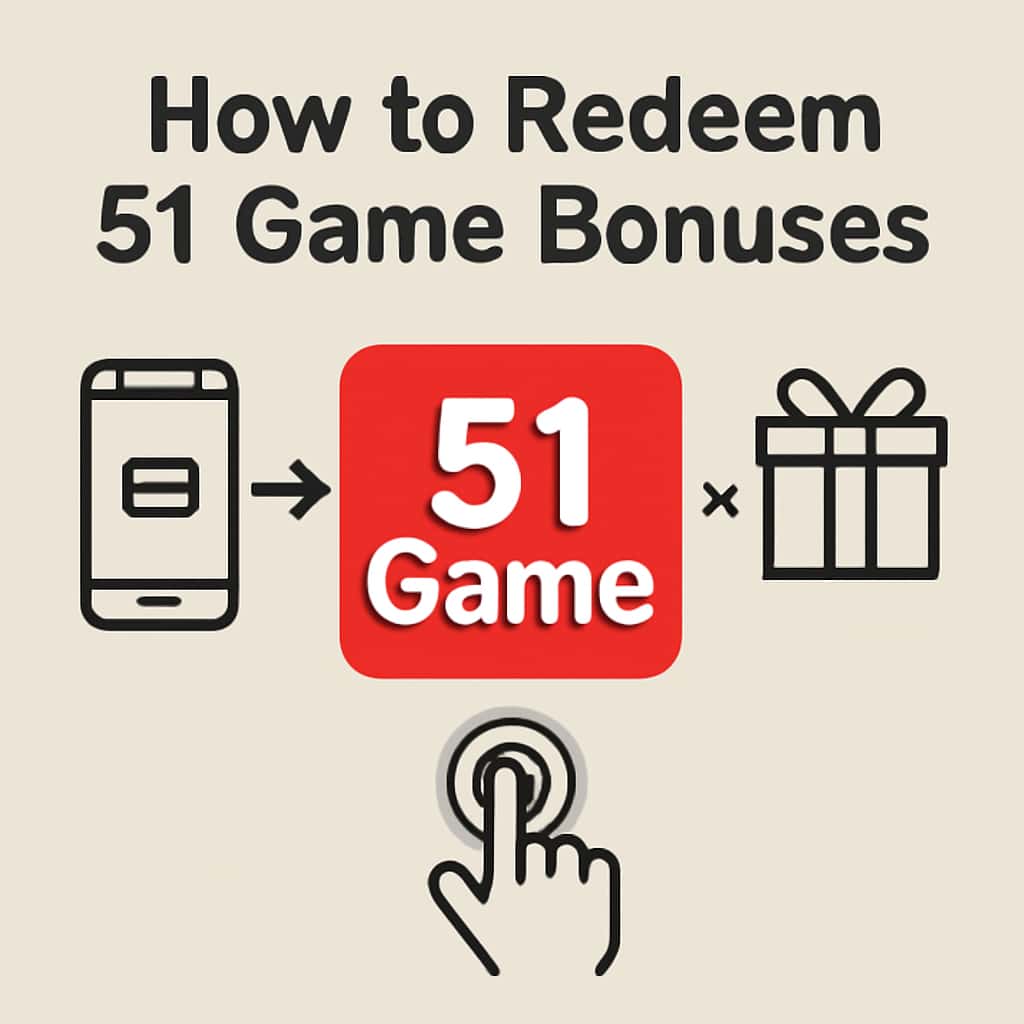 An educational diagram about the bonus redemption process in 51 Game.