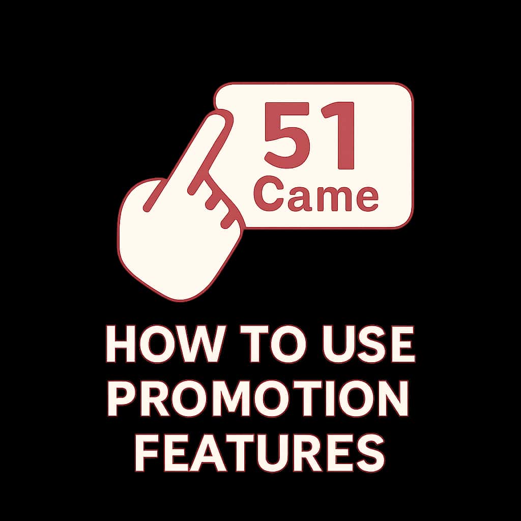 A badge representing the guide for 51 Game promotion features.