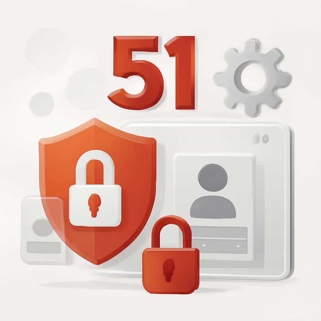 An educational diagram about securing your 51 Game account.